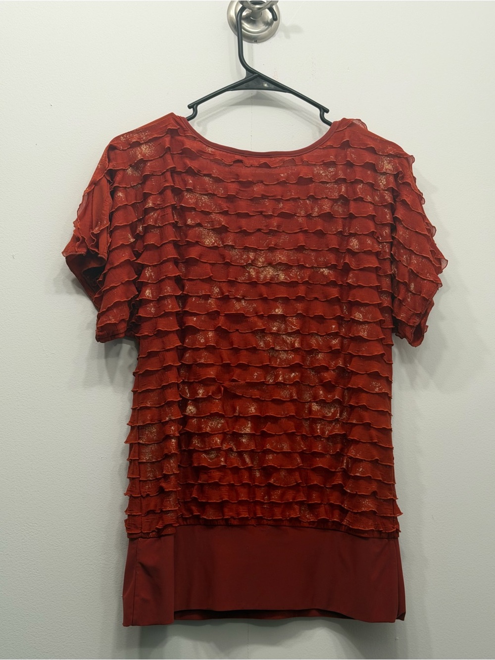 Cato Rust Orange Knit Top medium